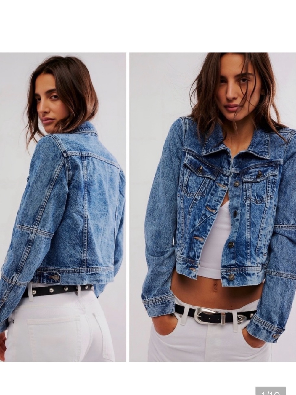 We the free rumors denim jacket size small